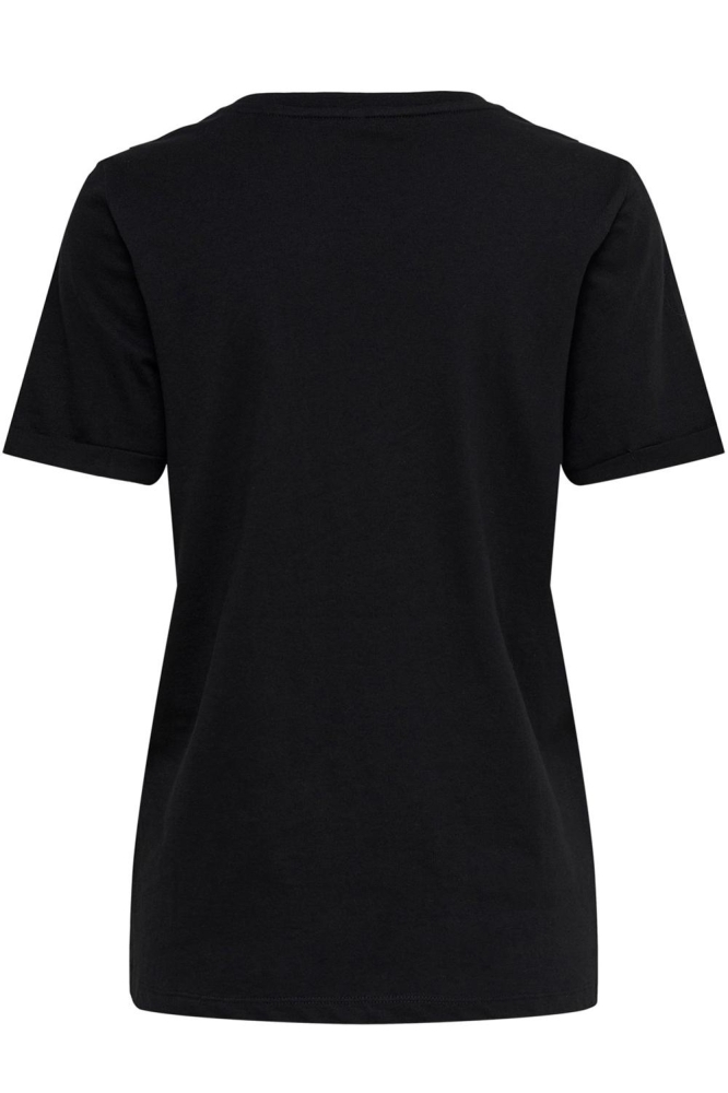 ONLKITA LIFE S/S LOGO TOP NOOS 15244714 BLACK/GOLD GLITT